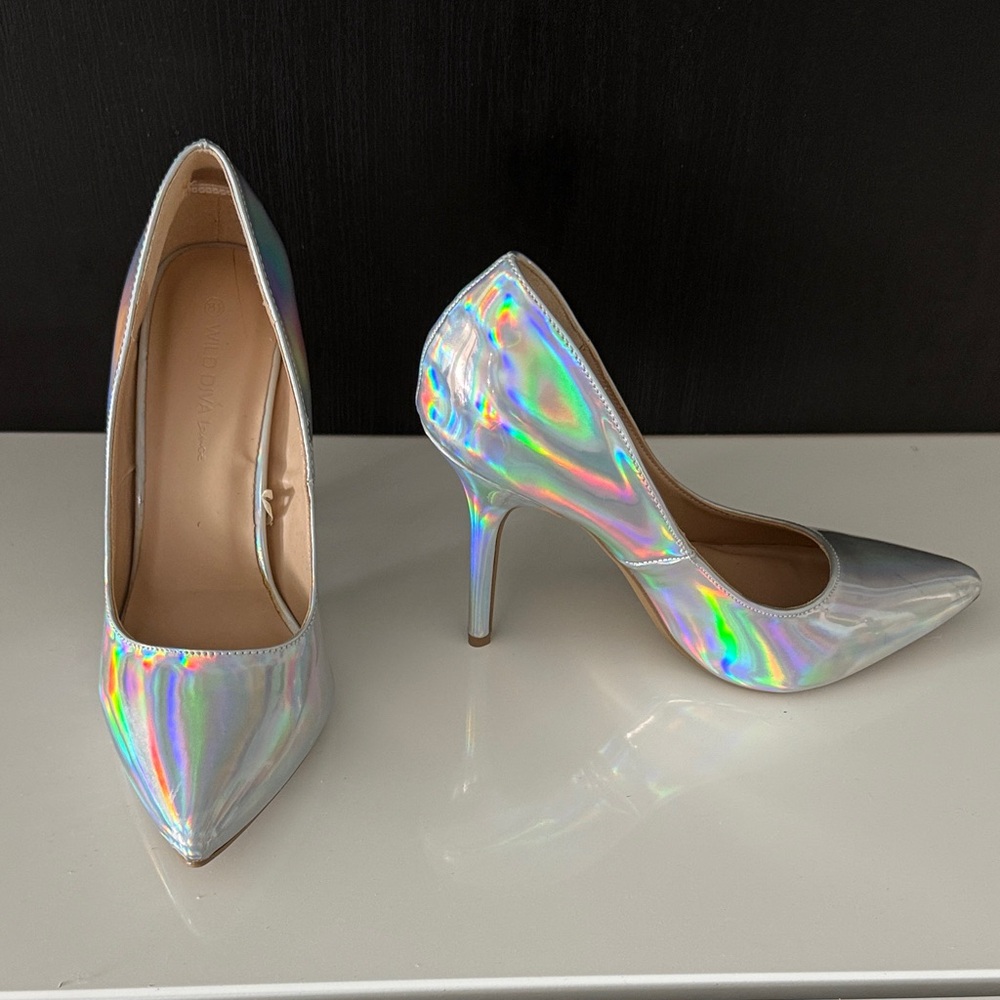 Wild Diva Iridescent Heels